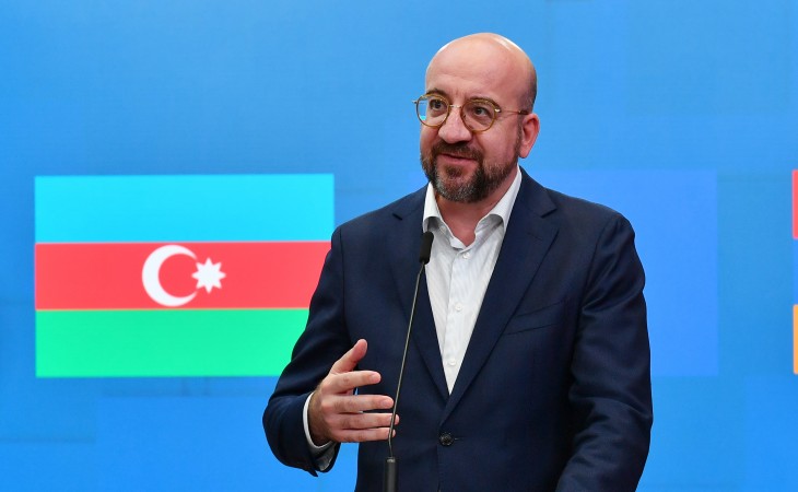 Avropa İttifaqı Şurasının Prezidenti Şarl Mişel Prezident İlham Əliyev və baş nazir Nikol Paşinyanla görüşdən sonra mətbuata açıqlama verib 