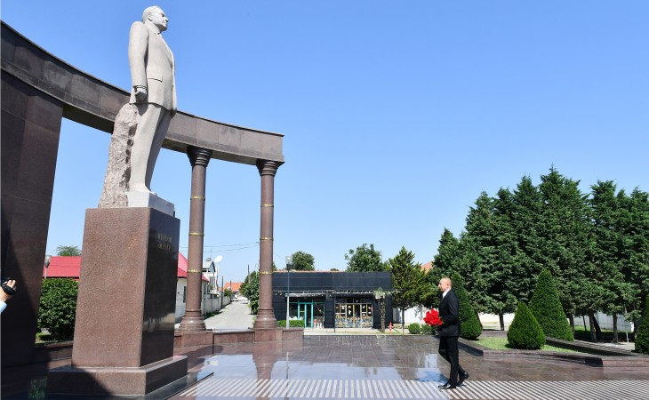Azərbaycan Prezidenti İlham Əliyev Şəmkir rayonuna səfər edib