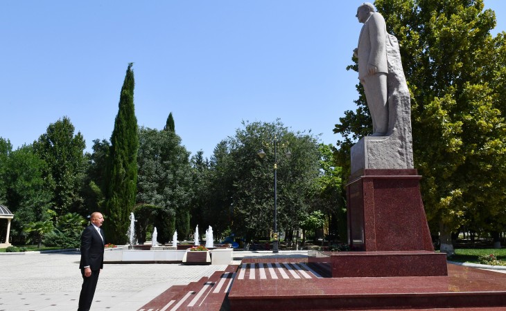 Prezident İlham Əliyev Samux rayonuna səfər edib