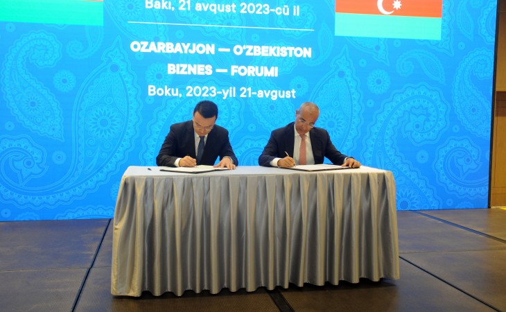 Azərbaycan ilə Özbəkistan arasında beş sənəd imzalanıb