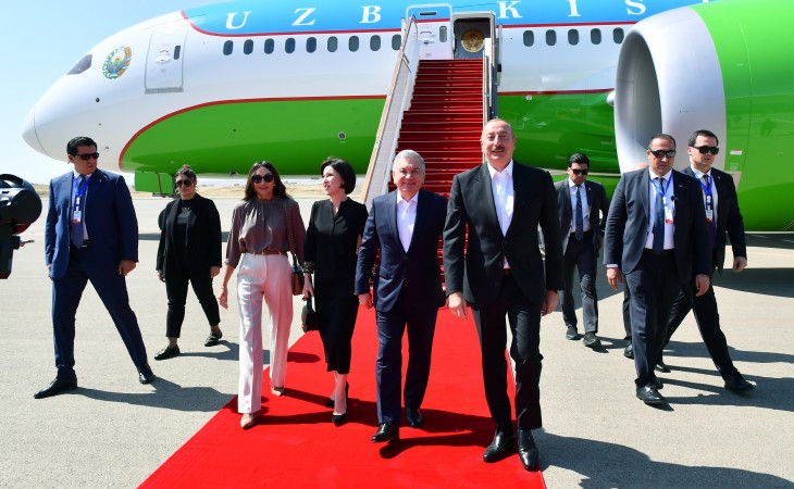 Azərbaycanda dövlət səfərində olan Özbəkistan Prezidenti Şavkat Mirziyoyev Füzuli rayonuna gəlib