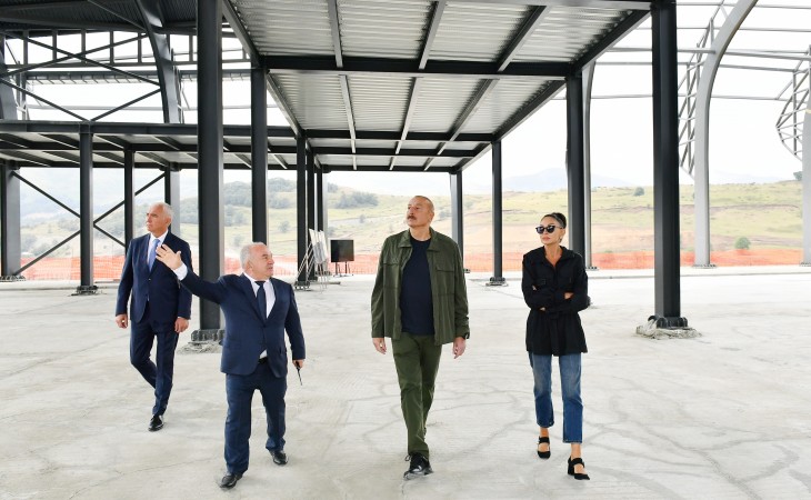 Laçın Beynəlxalq Hava Limanında aparılan tikinti işləri ilə tanışlıq