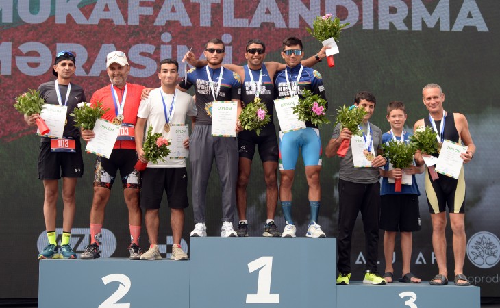Triatlon üzrə Azərbaycan çempionatının mükafatlandırma mərasimi keçirilib