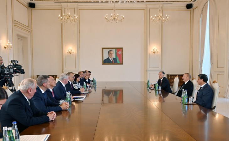 President Ilham Aliyev received delegation led by Speaker of National Council of Slovakia