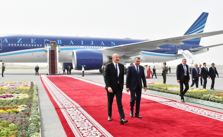 President of Azerbaijan Ilham Aliyev arrived in Tajikistan for visit