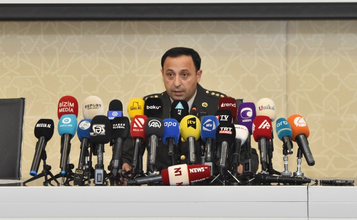 Müdafiə Nazirliyi Qarabağda keçirilən antiterror tədbirləri ilə əlaqədar növbəti brifinq keçirib