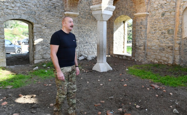 Azərbaycan Prezidenti İlham Əliyev Şuşa rayonunun Malıbəyli kəndində olub