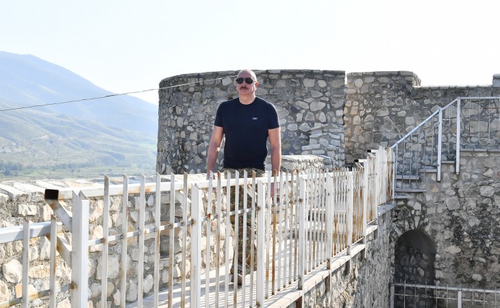 Azərbaycan Prezidenti İlham Əliyev Əsgəran qalasında olub 