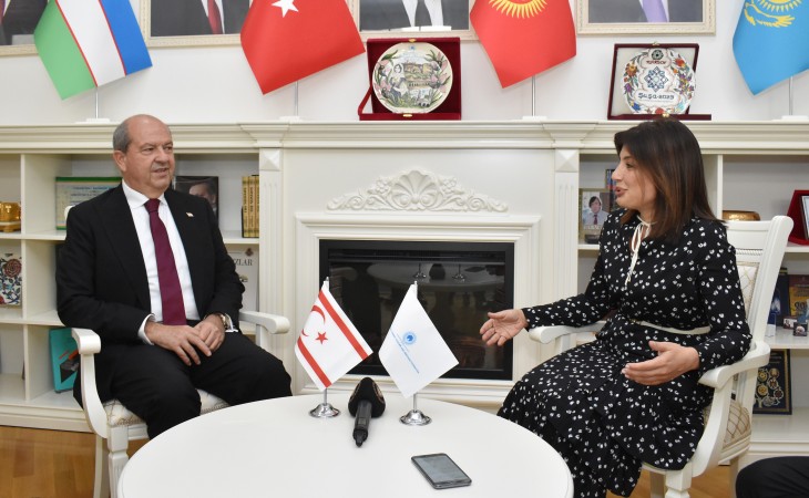 Şimali Kipr Prezidenti Beynəlxalq Türk Mədəniyyəti və İrsi Fondunda olub
