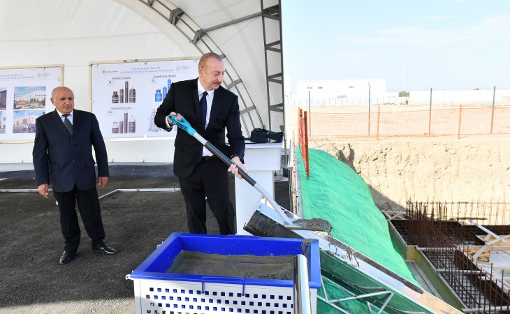 President Ilham Aliyev attended opening and groundbreaking ceremonies of new enterprises in Sumgayit Chemical Industrial Park 