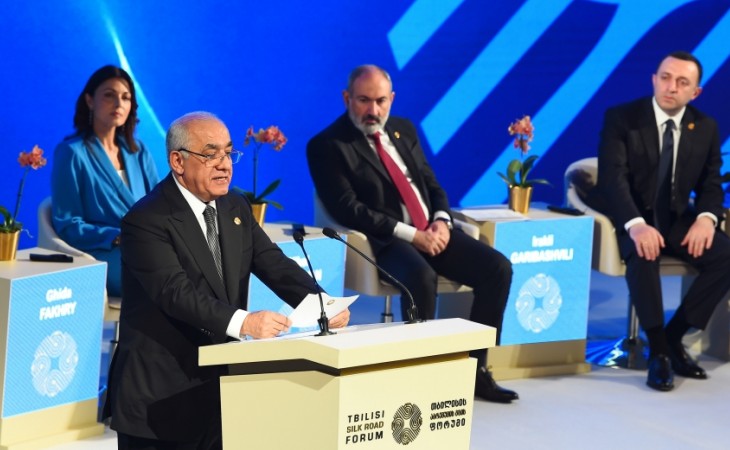 Baş nazir Əli Əsədov 4-cü Tbilisi İpək Yolu Forumunun açılış mərasimində çıxış edib