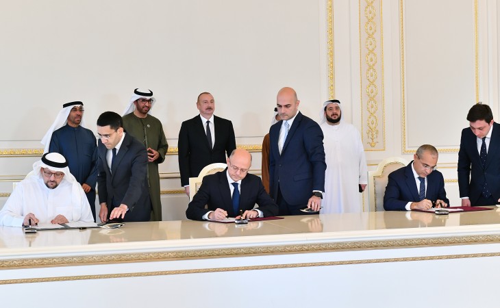 Azərbaycan Hökuməti ilə Birləşmiş Ərəb Əmirliklərinin “Masdar” şirkəti arasında sənədlər imzalanıb