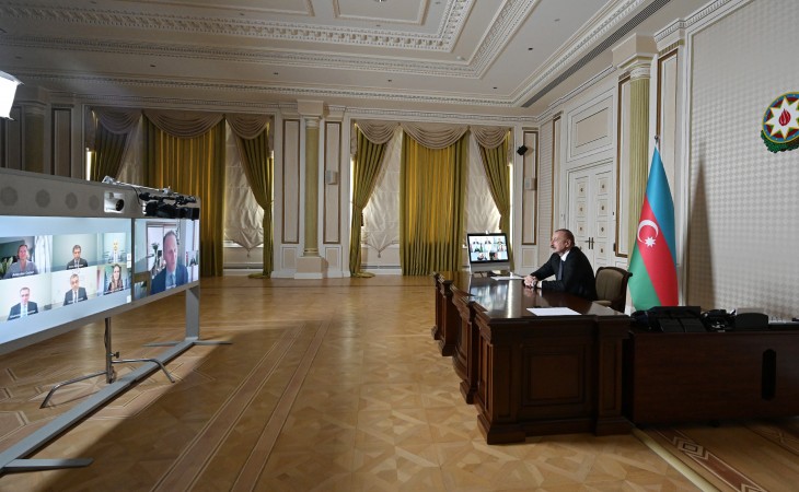 Prezident İlham Əliyevlə “Microsoft” şirkətinin vitse-prezidenti və digər nümayəndələri arasında videokonfrans keçirilib  