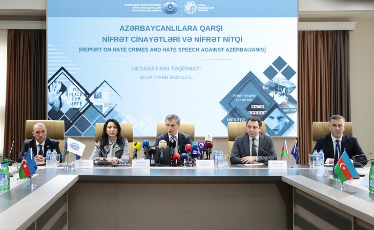 “Azərbaycanlılara qarşı nifrət cinayətləri və nifrət nitqi” hesabatının təqdimatı ilə bağlı konfrans təşkil olunub