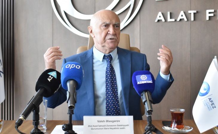 Valeh Ələsgərov: Ələt Azad İqtisadi Zonasına yüksək əlavə dəyərli ixracyönümlü məhsul istehsal edən şirkətləri cəlb edirik