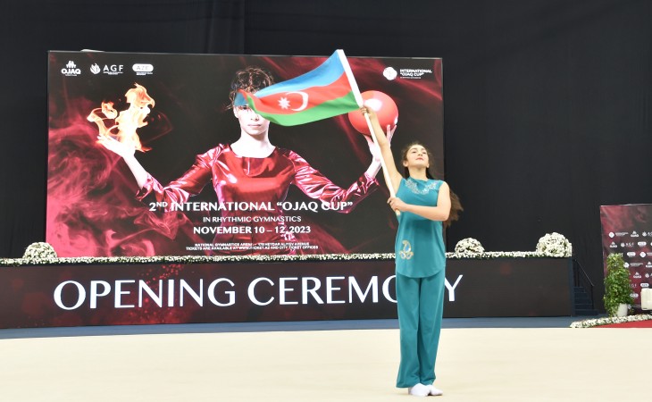 Bədii gimnastika üzrə ikinci beynəlxalq “Ocaq kuboku” yarışının açılış mərasimi keçirilib