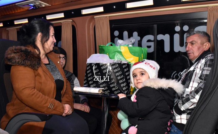 Daha 21 laçınlı ailə doğma yurda yola salınıb