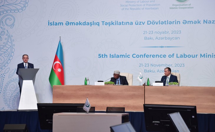 Bakıda İƏT Əmək Nazirləri Konfransının Nazirlər Sessiyası keçirilir