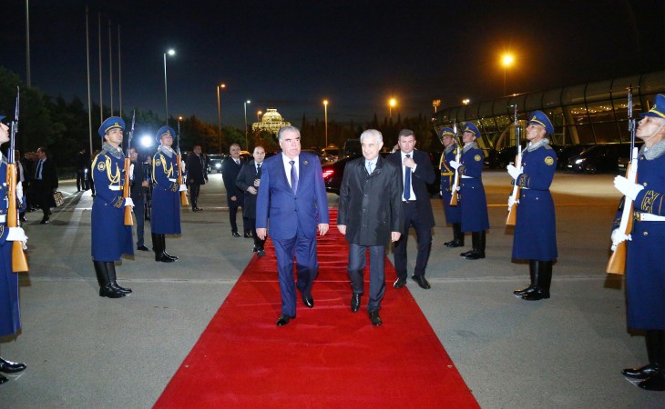 Tacikistan Prezidenti Emoməli Rəhmonun Azərbaycana səfəri başa çatıb