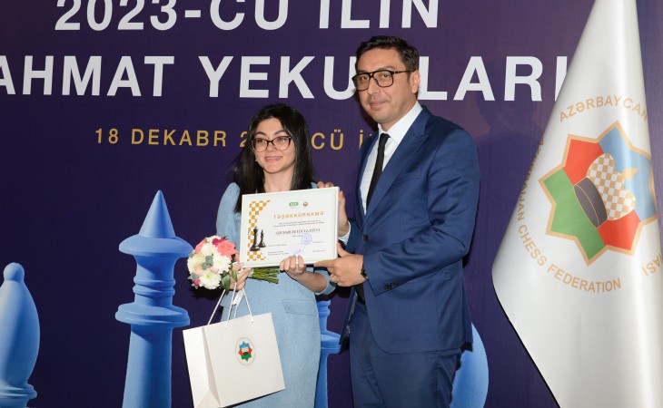 Dünya və Avropa çempionatlarında yer tutan Azərbaycan şahmatçıları mükafatlandırılıblar
