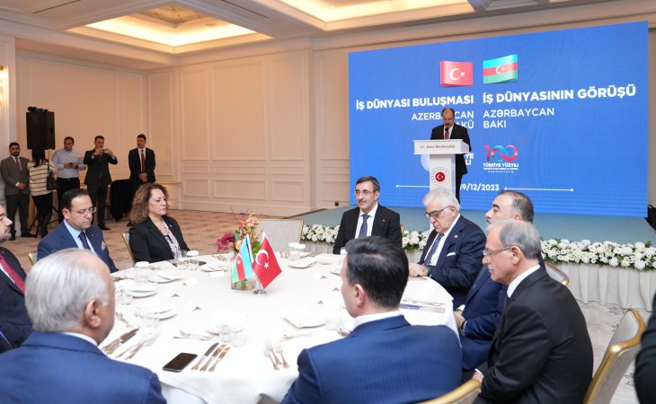 Bakıda Türkiyənin vitse-prezidentinin iştirakı ilə “İş dünyasının görüşü” adlı tədbir keçirilib