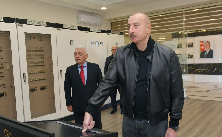 Prezident İlham Əliyevin və birinci xanım Mehriban Əliyevanın Ağdam rayonuna səfəri “AzərEnerji” ASC-nin 110/35/10 kV-luq “Ağdam” qovşaq yarımstansiyasının açılışı olub