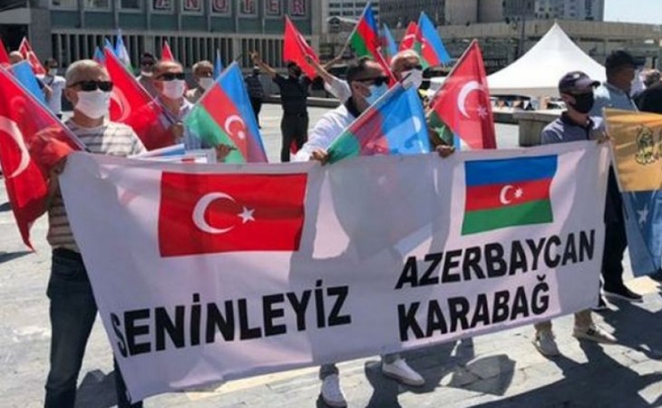 Ankara şəhərində Azərbaycana növbəti dəstək aksiyası keçirilib