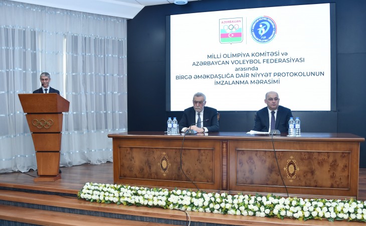 Milli Olimpiya Komitəsi ilə Azərbaycan Voleybol Federasiyası arasında əməkdaşlığa dair niyyət protokolu imzalanıb