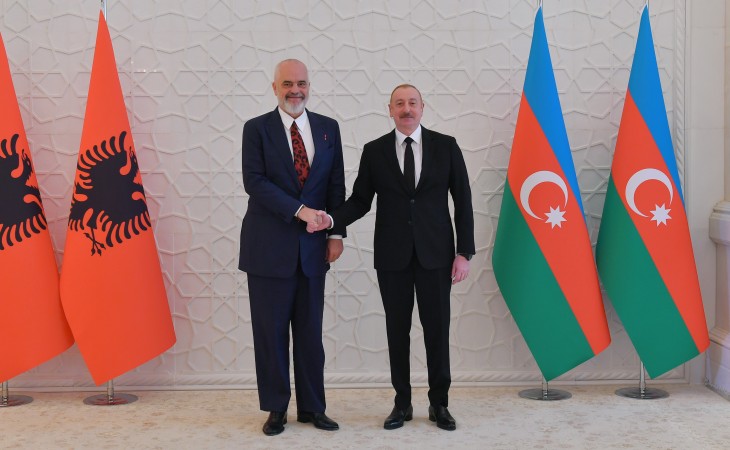 Azərbaycan Prezidenti İlham Əliyevin Albaniyanın Baş naziri Edi Rama ilə təkbətək görüşü olub