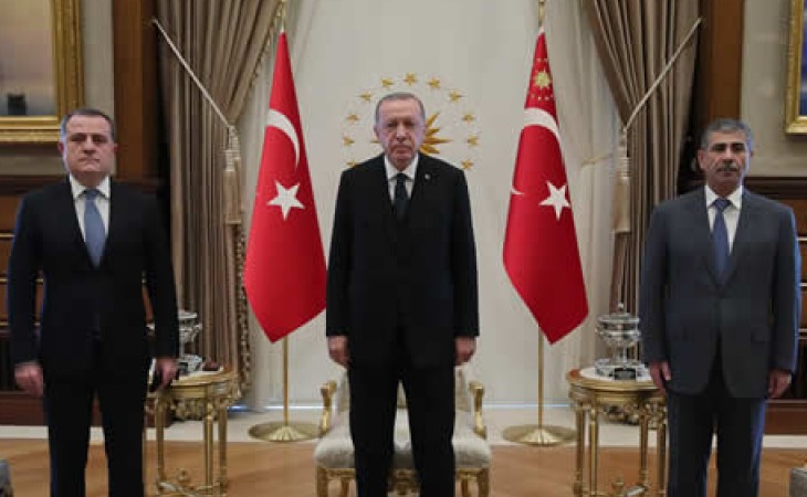 Türkiyə Prezidenti Azərbaycanın Xarici İşlər və Müdafiə nazirlərini qəbul edib
