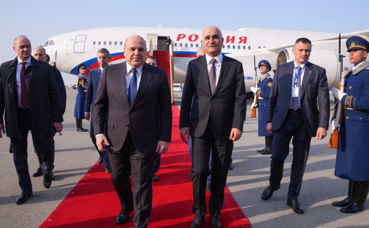 Rusiya Federasiyası Hökumətinin sədri Mixail Mişustin Azərbaycana səfərə gəlib