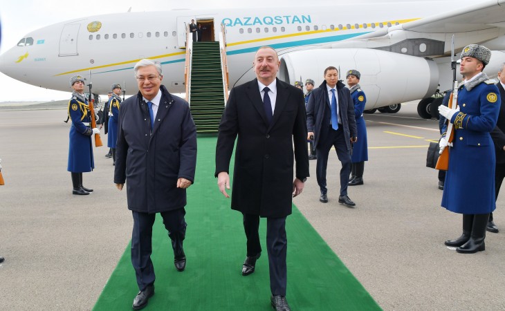 Azərbaycanda dövlət səfərində olan Qazaxıstan Prezidenti Kasım-Jomart Tokayev Füzuli rayonuna gəlib