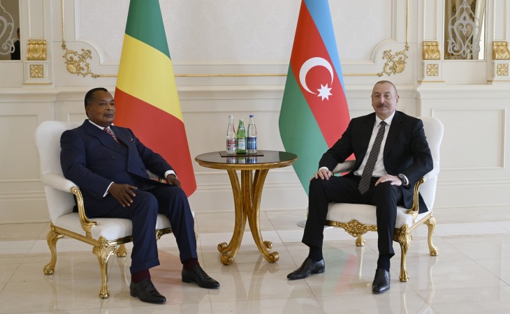 One-on-one meeting between Azerbaijani and Congolese presidents kicked off