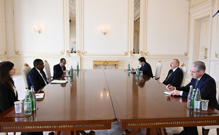 Prezident İlham Əliyev BMT Baş katibinin xüsusi müşavirini qəbul edib
