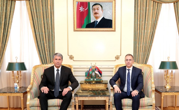 Azərbaycanın və Serbiyanın Daxili İşlər nazirlikləri arasında əlaqələrin inkişafı məsələləri müzakirə olunub