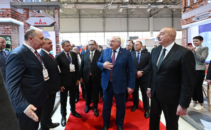 Azərbaycan və Belarus prezidentləri “Caspian Agro” və  “InterFood Azerbaijan” sərgiləri ilə tanış olublar 