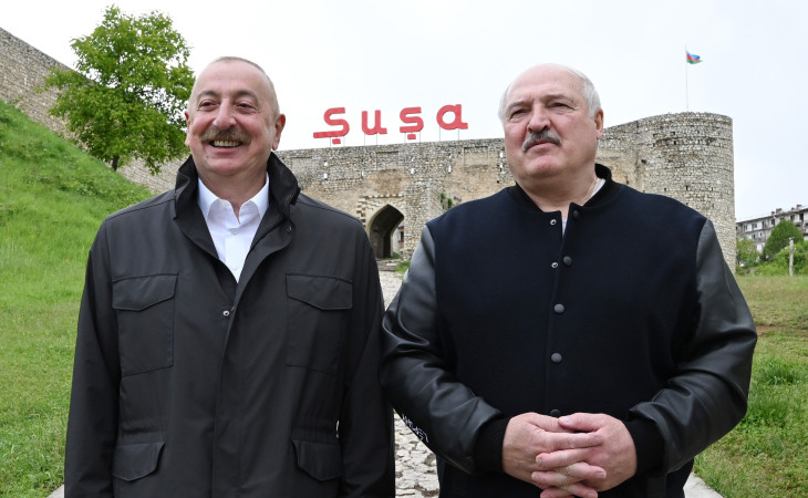 Prezident İlham Əliyev və Prezident Aleksandr Lukaşenko Şuşa şəhərinə səfər ediblər
