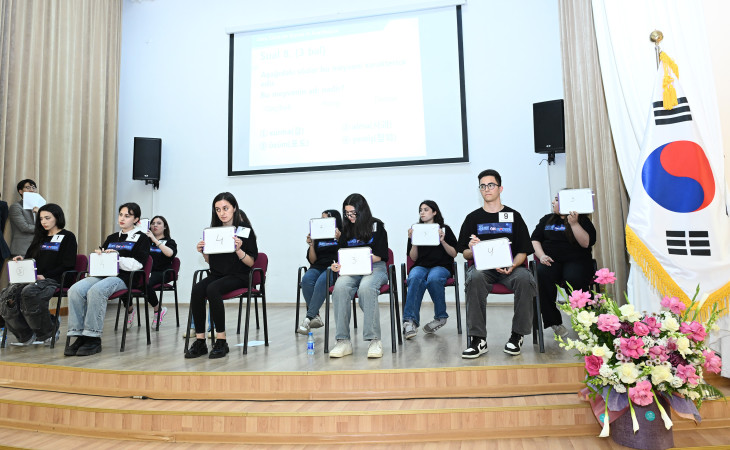 Azərbaycan Dillər Universitetində Koreya haqqında viktorina keçirilib