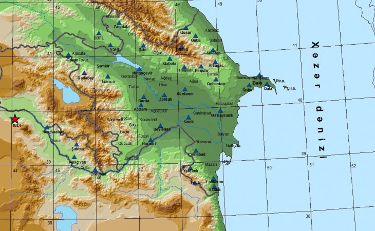 Türkiyədə baş verən zəlzələ Naxçıvan Muxtar Respublikasında hiss olunub