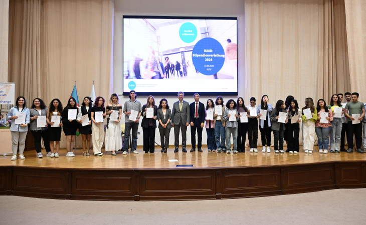 Azərbaycan Texniki Universitetində Alman Akademik Mübadilə Xidmətinin illik təqaüd mükafatlandırma mərasimi keçirilib