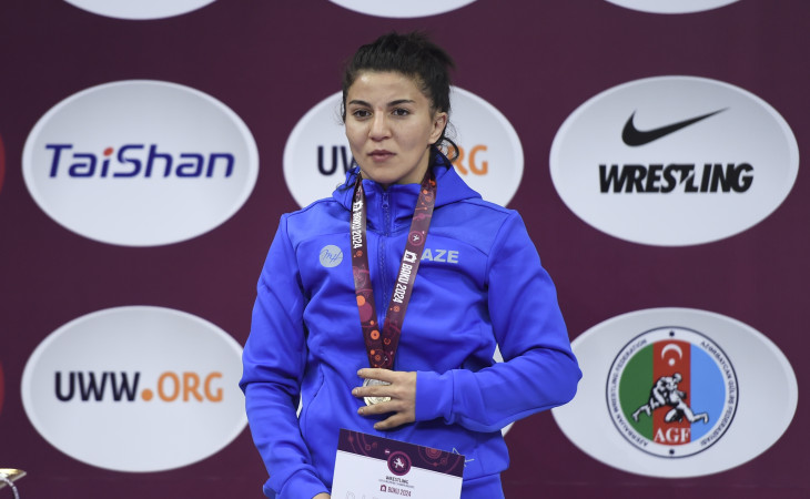 Avropa çempionatı: Azərbaycanın qadın güləşçisi gümüş medal qazanıb