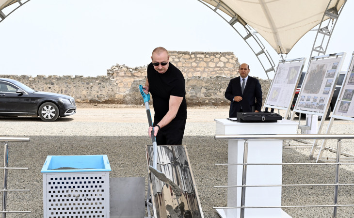 Ağdam rayonunun Şotlanlı kəndinin təməli qoyulub