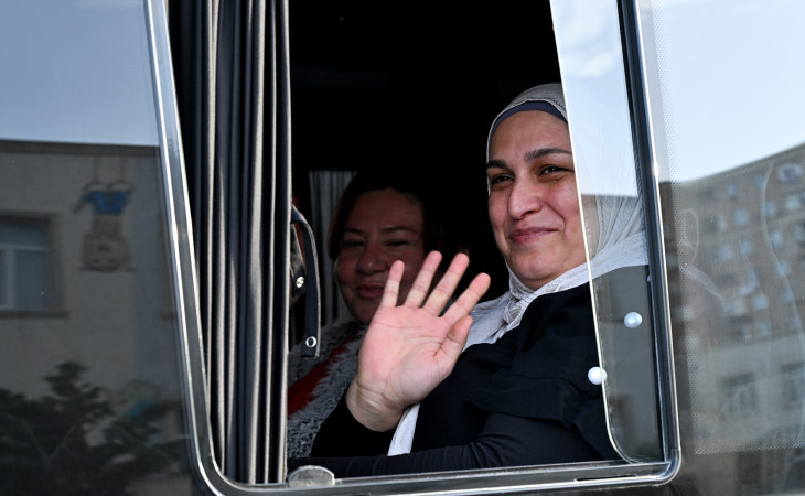 Şuşa şəhərinə növbəti köç karvanı yola salınıb