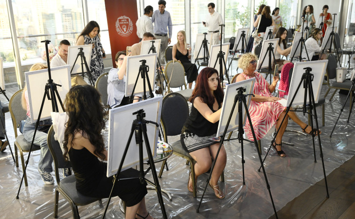 “Baku Piano Festival” çərçivəsində musiqi, təsviri sənət və şərab axşamı olub