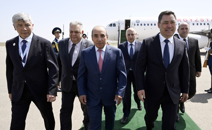 Qırğızıstan Prezidenti Sadır Japarov Azərbaycana səfərə gəlib