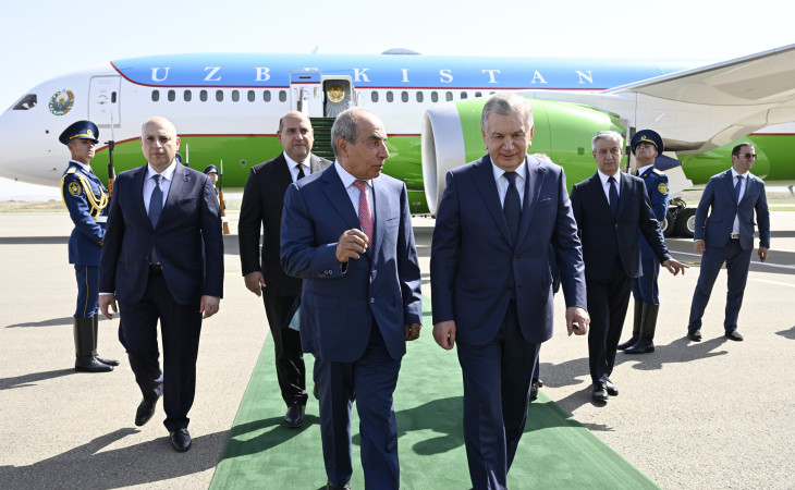 Özbəkistan Prezidenti Şavkat Mirziyoyevin Azərbaycana səfəri başlayıb