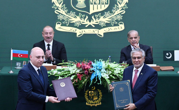 İslamabadda Azərbaycan ilə Pakistan arasında imzalanmış sənədlərin mübadiləsi mərasimi olub