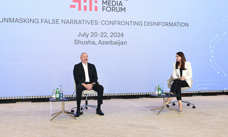 Şuşada 2-ci Qlobal Media Forumunun açılış mərasimi keçirilib Prezident İlham Əliyev Forumda iştirak edib
