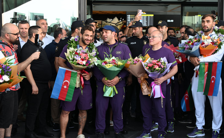 “Paris-2024” Yay Olimpiya Oyunlarında qızıl medal qazanan cüdoçularımız Vətənə dönüblər