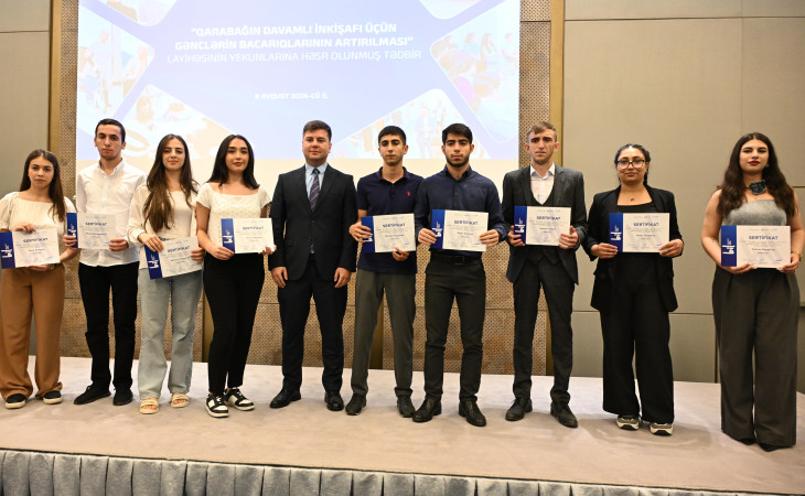 Qarabağın davamlı inkişafı üçün gənclərin bacarıqları artırılıb